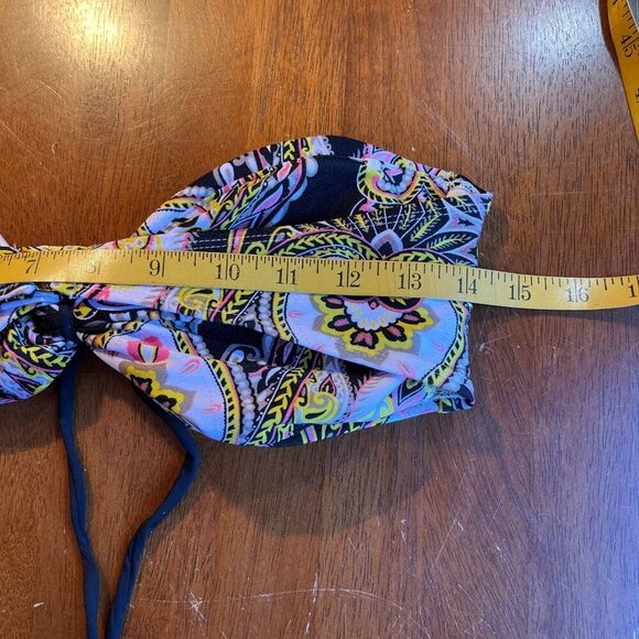 Ninety Six Degrees Bandeau Bikini Womens L/XL Gypsy Paisley Tassel Bohemian Boho - Picture 10 of 16